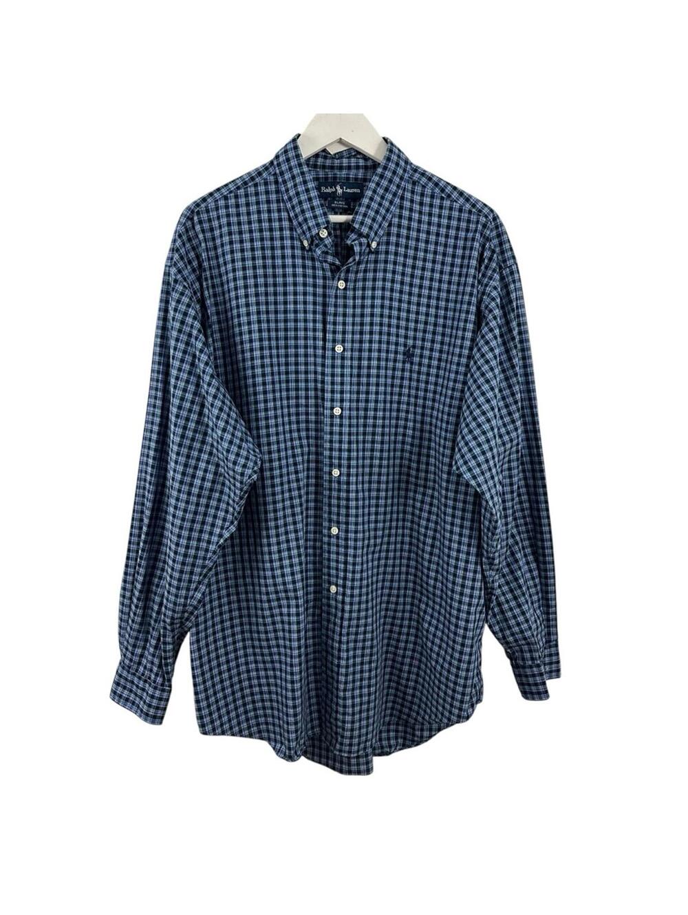 Ralph Lauren Men’s Plaid Button Down Long Sleeve Shirt Size XL